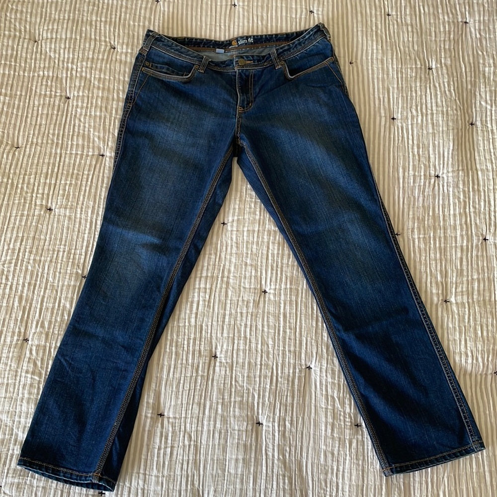 Womens Carhartt Slim Fit Jeans, size 14